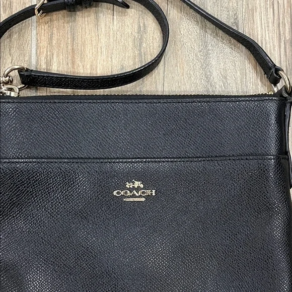Coach Black Leather Crossbody Bag - Picture 2 of 5